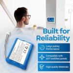 Battery Replacement for ADT Command Smart Security Panel ADT5AIO-1 ADT5AIO-2 ADT5AIO-3 ADT7AIO-1, Honeywell ADT 2X16 AIO Home Security System Keypad ADT2X16AIO-1 ADT2X16AIO-2 Battery 300-10186