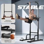 Pull Up Bar Free Standing - Power Tower, Multi-Functional Pullup Dip Station, Calisthenics Equipment Station For Home Gym - 440LBS Capacity, Height Adjustable, Durable, Heavy-Duty Strength Training For Men & Women To Build Muscle.