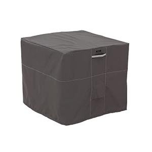 Classic Accessories Ravenna Water-Resistant 34 Inch Square Air Conditioner Cover, Patio Furniture Covers