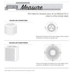 Classic Accessories Ravenna Water-Resistant 34 Inch Square Air Conditioner Cover, Patio Furniture Covers