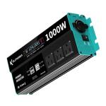 RUTNRIXA Power Inverters 1000W 12V DC to 110V AC Converter for Vehicles USB-C/PD 25 Watts Fast Charging Ports Car Charger Adapter with a Cigarette Lighter Ports Plug Outlet