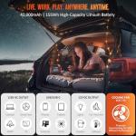 AIMTOM 155Wh Portable Power Station with 30W Solar Panel – 150W Peak/110V AC, 18W USB-C, 2x USB-A & 12V DC – Solar Generator for Camping, Home, RV, Travel & Emergencies