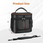 MRINCA ​​Carrying Case Compatible with Jackery Explorer 240 v2, Portable Power Station Storage Bag with Quick-Access Window & Front Pockets for Solar Generator Accessories and Cables​​​​