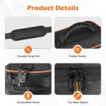 MRINCA ​​Carrying Case Compatible with Jackery Explorer 240 v2, Portable Power Station Storage Bag with Quick-Access Window & Front Pockets for Solar Generator Accessories and Cables​​​​