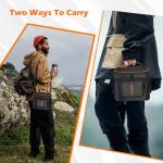 MRINCA ​​Carrying Case Compatible with Jackery Explorer 240 v2, Portable Power Station Storage Bag with Quick-Access Window & Front Pockets for Solar Generator Accessories and Cables​​​​