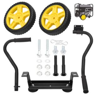 MWEDP 40065 Generator Wheel Kit for Champion 2800-4750-Watt / 3000-5500-Watt or Higher Inverter Generators with Folding Handle and Never-Flat Tires