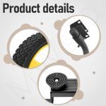 MWEDP 40065 Generator Wheel Kit for Champion 2800-4750-Watt / 3000-5500-Watt or Higher Inverter Generators with Folding Handle and Never-Flat Tires