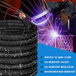 6/4 6 Gauge SOOW Electric Wire 6 AWG 6/4 Portable Power Cable 600V 4 Conductor 6 Gauge SOOW Extension Cord for Portable Light,Welder,Generator,NEMA 14-50 RV Outlet Box,EV Car Battery Charger-50ft