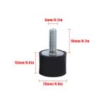 Joyzan M6 Rubber Studs Anti-Vibration Isolators 4PCS