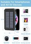 36800mAh Solar Power Bank with Fast Charging