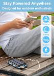 36800mAh Solar Power Bank with Fast Charging