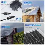 Renogy 100W 12V Solar Panel Starter Kit, 100 Watt Monocrystalline Solar Panel, 30A LCD PWM Charger Controller, Adaptor Kit, Tray Cables, Z Brackets for RV, Camper, and Other Off Grid Applications