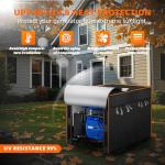 SHINVAN Universal Generator Cover with 4 Size Options, Heavy-Duty Waterproof Outdoor Protection Fits Most 3000-15000W Generators (Fits for DuroMax, Westinghouse, Champion, Honda, Predator, etc)