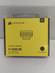 Corsair Hydro X Series XF Hardline 14mm OD Fitting Four Pack — Black