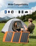 SOLUPUP Solar Panels 30W Portable Foldable Solar Charger with 5V USB-A and USB-C Fast Charging Compatible with iPhone, iPad, Samsung, Power Banks, IPX5 Waterproof Perfect for Camping, Hiking, Outdoor