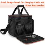 Trunab Travel Carrying Bag Compatible with Jackery Explorer 1500, Portable Power Station Storage Case with Waterproof Bottom and Front Pockets for Charging Cable and Accessories