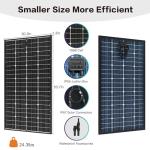 JJN Bifacial 400 Watt Solar Panel, 16BB N-Type 2 Pcs 200W 12V 25% High Efficiency 400W Solar Panels, Monocrystalline Solar Module for RV Home Farm Trailer Camper Marine Off-Grid Solar System