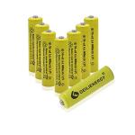 GEILIENERGY Solar Light Rechargable Batteries AA 1.2V,Ni-Cd AA 600mAh 1.2V Rechargeable Battery for Solar Lights(8 PCS)