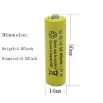 GEILIENERGY Solar Light Rechargable Batteries AA 1.2V,Ni-Cd AA 600mAh 1.2V Rechargeable Battery for Solar Lights(8 PCS)