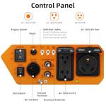 Oxseryn 5000W Inverter Generator Gas Powered, Open Frame Generator, Portable Outdoor Power Equipment, Emergency Home Backup, RV Ready 30A Outlet, ECO Mode, EPA Compliant
