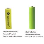 GEILIENERGY Solar Light Rechargable Batteries AA 1.2V,Ni-Cd AA 600mAh 1.2V Rechargeable Battery for Solar Lights(8 PCS)