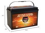 VMAXSLR125 AGM deep cycle 12V 125AH battery for Use with gas or electric power backup generator or smart charger for off grid power systems