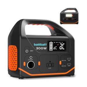 Portable Power Station, 266wh Power Generator 300W Lithium Battery, Power Station for Camping, Home Use, Outdoor, Emergency Backup With 110V Pure Sine Wave AC Outlet