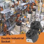 5-20R Dual Industrial Receptacle, 20A 125V US Standard Generator Plug Power Socket Outlet for Variety of Industrial Equipment Generators