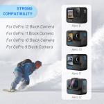 ANCBD 3-Pack Hero 10 Batteries for GoPro Hero 12, Hero 11, Hero 10, Hero 9 Black Sport Action Camera with 3 Channel Battery Charging Station Power Fast Portable Accessory High Capacity