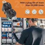 5-20R Dual Industrial Receptacle, 20A 125V US Standard Generator Plug Power Socket Outlet for Variety of Industrial Equipment Generators