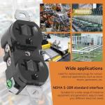 5-20R Dual Industrial Receptacle, 20A 125V US Standard Generator Plug Power Socket Outlet for Variety of Industrial Equipment Generators