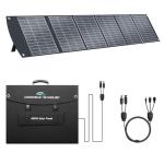 400W Portable Solar Panel for Most Power Stations, Foldable & Lightweight Solar Suitcase with Kickstands, 40V MC4 & Multi-Output for Solar Generators, RVs, Camping, and Outdoor Use