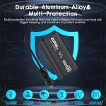 Pure Sine Wave Car Inverter 200 Watt 12V DC to 110V 120V AC Car Power Inverter Converter with 30W PD USB-C & QC3.0 USB-A Fast Charging for Vehicle Truck RV by Leesky