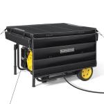 GenArmor Generator Covers While Running Pro-Max, Heavy Duty Tarps Generator Tent with Windproof Kit, Portable Outdoor Generator Enclosure for Most 4000w~13000w Generators, Black