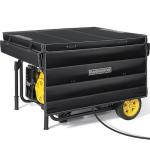 GenArmor Generator Covers While Running Pro-Max, Heavy Duty Tarps Generator Tent with Windproof Kit, Portable Outdoor Generator Enclosure for Most 4000w~13000w Generators, Black