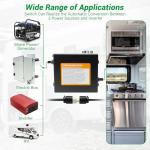 KUTTOLE 30 Amp Automatic Transfer Switch, RV Automatic Transfer Switch, Prewired ATS for Generator, Travel Trailer, 120V