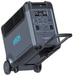 Portable Power Station, 3840Wh LiFePO4 Battery, 3600W Solar Generator for Garage, Home, Off-Grid Living, Camping, RVs, Car Refrigerator, Portable Air Conditioner