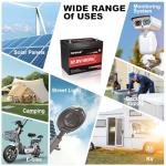 2 Packs 12V 100Ah MINI LiFePO4 Lithium Battery,1280Wh BCI Group 24 Battery 100A BMS 6000+ Cycles,Ideal For RV,Solar Off-Grid Systems,Home Energy Storage