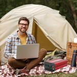 POWTDEAR Power Inverter 2000 Watt, Modified Sine Wave Power Converter 2000W DC 12V to 110V AC Car Inverter with 2.4A USB Ports 3 AC Outlets Red