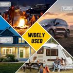 30 Amp Shore Power RV Generator Adapter Compatible with NEMA L5-30P to 5-15/5-20R Marine 30 Amp to 110V 15 Amp/120V 20 Amp Household Regular Inlet Connector, 3-Prong Locking Generator Cord