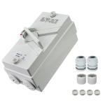 Antrader 1Pcs Enclosed Motor Disconnect Switch,63A 2Pole 220V Universal Disconnect Switch,IP66 Outdoor Waterproof Switches for Generator Boat and Welding