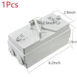 Antrader 1Pcs Enclosed Motor Disconnect Switch,63A 2Pole 220V Universal Disconnect Switch,IP66 Outdoor Waterproof Switches for Generator Boat and Welding