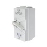 Antrader 1Pcs Enclosed Motor Disconnect Switch,63A 2Pole 220V Universal Disconnect Switch,IP66 Outdoor Waterproof Switches for Generator Boat and Welding