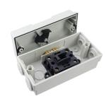 Antrader 1Pcs Enclosed Motor Disconnect Switch,63A 2Pole 220V Universal Disconnect Switch,IP66 Outdoor Waterproof Switches for Generator Boat and Welding