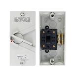 Antrader 1Pcs Enclosed Motor Disconnect Switch,63A 2Pole 220V Universal Disconnect Switch,IP66 Outdoor Waterproof Switches for Generator Boat and Welding