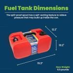 Scepter 6 Gallon Marine Portable Fuel Tank