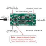 JUZITAO 2PCS Type-C 15W 3A 5V Fast Charge UPS Power Supply 18650 Lithium Battery Charger Module DC-DC Step Up Booster Converter