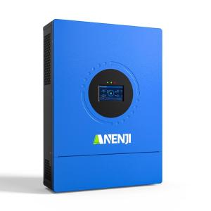 Aninerel 12000W Hybrid Solar Inverter 48V DC to 110/220V AC, Pure Sine Wave, Built-in Dual MPPT, 99.9% Efficiency, Solar & Generator Input, Dustproof, for Home Backup RV Off-Grid