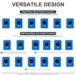 Aninerel 12000W Hybrid Solar Inverter 48V DC to 110/220V AC, Pure Sine Wave, Built-in Dual MPPT, 99.9% Efficiency, Solar & Generator Input, Dustproof, for Home Backup RV Off-Grid