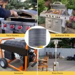 50 FT Natural Gas Hose, 3/4" ID Natural Gas Extension Hose, Line Hose with Brass Quick Connect Fittings, for Generators, Grills, Patio Heaters, BBQ